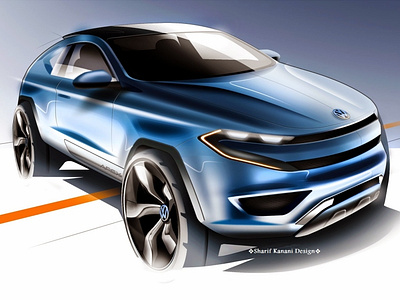 Volkswagen Apex Design Sketch 2 by: Sharif Kanani apex automobile automotive branding cardessigner cars design designer illustration sharifkanani sketch sketching volkswagen