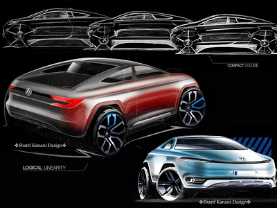 Volkswagen Apex 2020 Design Sketches By: Sharif Kanani