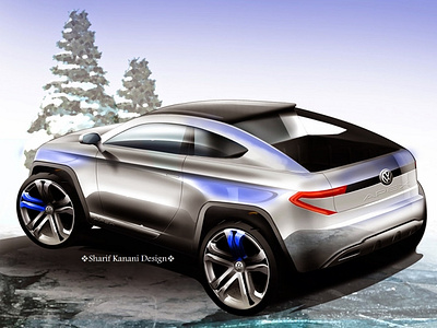 Volkswagen Apex Design Sketch 3 By: Sharif Kanani