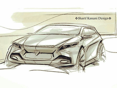 Kanani Motors SUV 2 Design Sketch By: Sharif Kanani