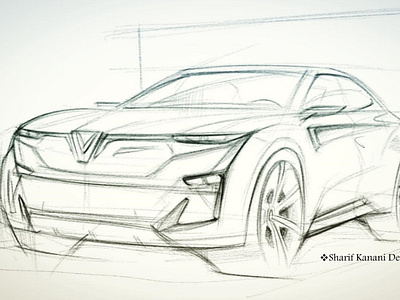 Kanani Motors SUV  Sketch 7 Designed By: Sharif Kanani