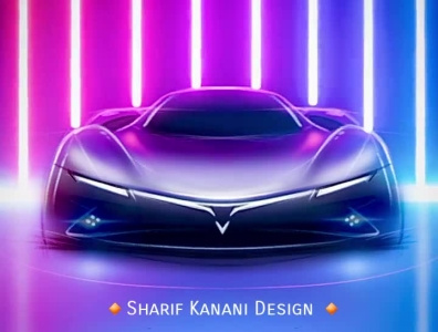 Kanani Motors Hypercar Sketch No.8 Designed By: Sharif Kanani