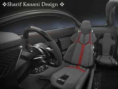 Kanani Motors EX1 Supersport Interior Design By: Sharif Kanani automobile automotive branding cars design designer ex1 illustration interior interiordesign kananimotors render rendering sharifkanani supersport vehicle