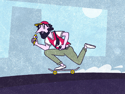 Summer vibes character character design ice illustration ride sk8 skateboarding skater summer