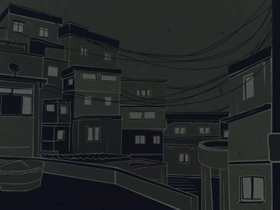 Favela /detail longform olympic. illustration rio slum