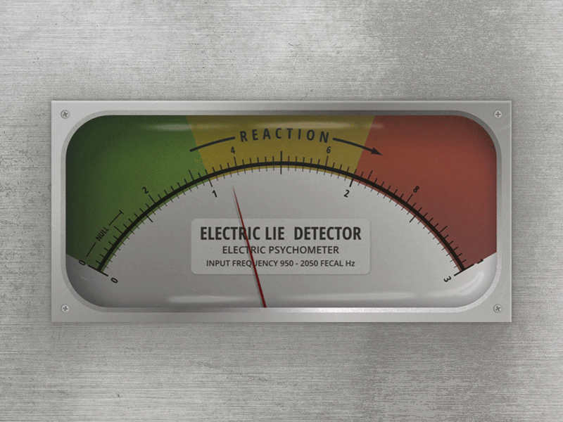 Lie detector affinity electric psychometer testshot