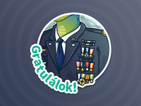 Reptilian stickers / Congratulations! 