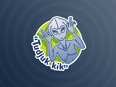 We know it character design conspiracy theory illustration reptilian sticker ufo viber
