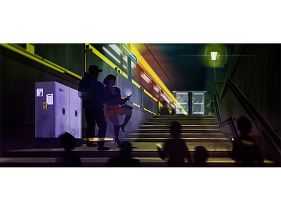 Urban capture girl illustration prostitution shadow silhouette