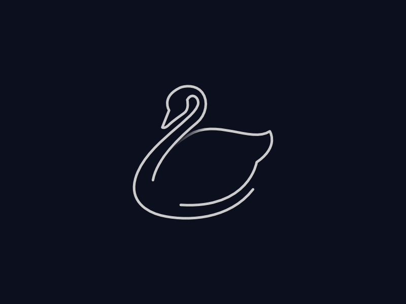 swan illustration line art swan bird