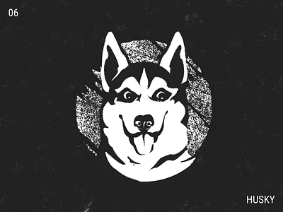 Inktober / 06 - Husky doggie doggo husky illustration inktober inktober2019