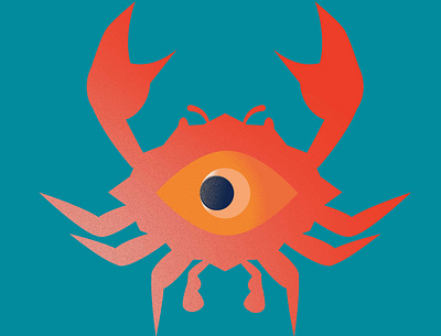 Cancer design dribbbleweeklywarmup. graphicdesign illustration procreate vector