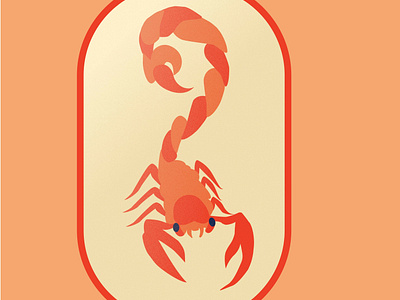 Scorpio adobe illustrator design dribbbleweeklywarmup. graphicdesign illustration vector