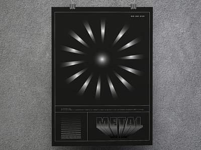 Metal poster design