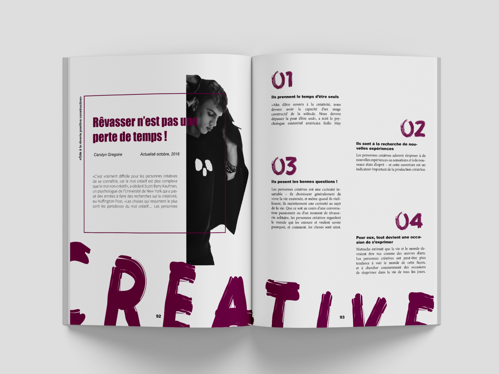 Magazine design by LATIF AMAL on Dribbble