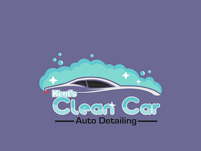 KENT'S CLEAN CAR AUTO DETAILING car deatailing car logo car wash car wash logo logo design mobile detailing