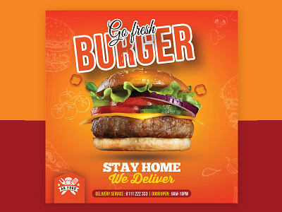 Burger Restaurant Flyer