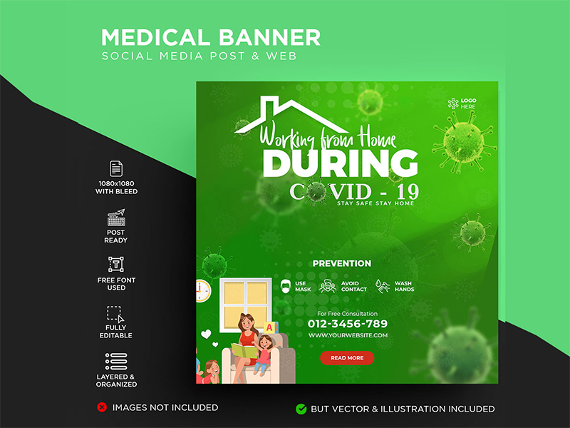 medical banner vertical