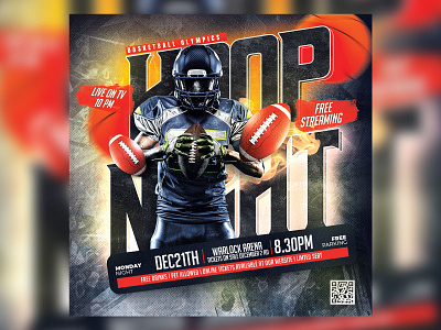 Sports Event Flyer Template playoff