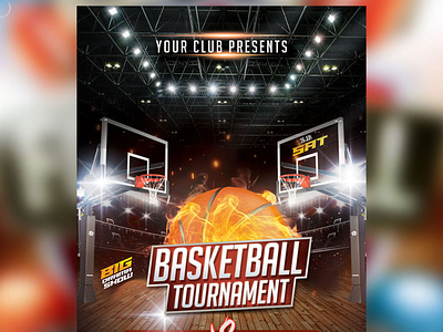 Basketball Sports Flyer Template