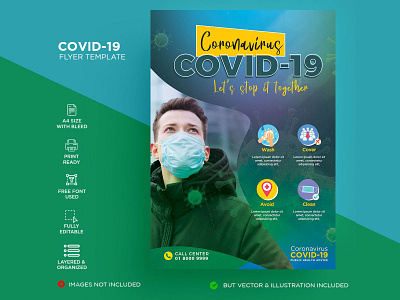 Covid-19 Flyer Templates pandemic