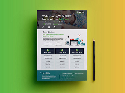 Web Hosting Flyers Vol 03 apps best business cost cpanel design host hosting hosts light mobile modern