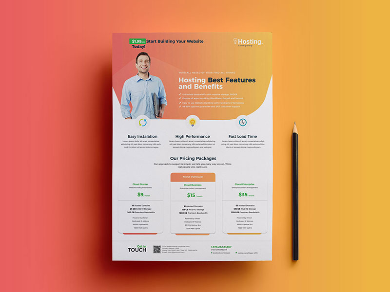 Web Hosting Flyer By Suzon Abdullah On Dribbble Images, Photos, Reviews