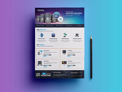 Web Hosting Flyers Vol 09 business cost host hosting hosts servers web yellow