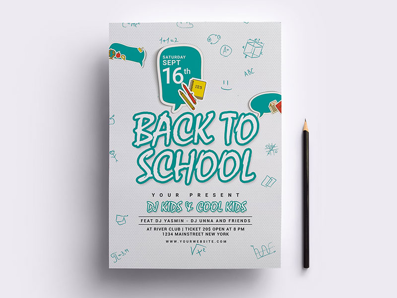 Back To School Flyer by Suzon Abdullah on Dribbble