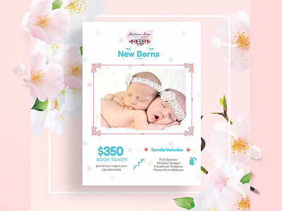 Newborn-Photography Flyer baby photography camera commercial couple elegant event family family photography fashion kids photography leaflet model photography