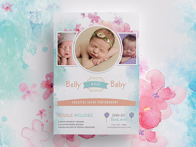 Newborn-Photography Flyer baby camera commercial couple elegant event family fashion kids leaflet model photography