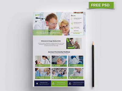 Medical Flyer Free Download dental dentist doctor flyer health hospital medical modern multi nurse purpose surgery