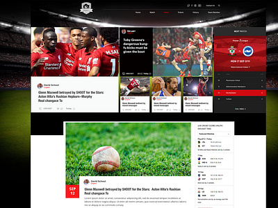 sport news magazine template