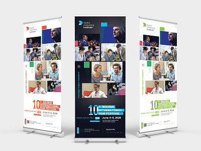 Graphic design of roll up for congresses and fairs. Companies and SMEs.