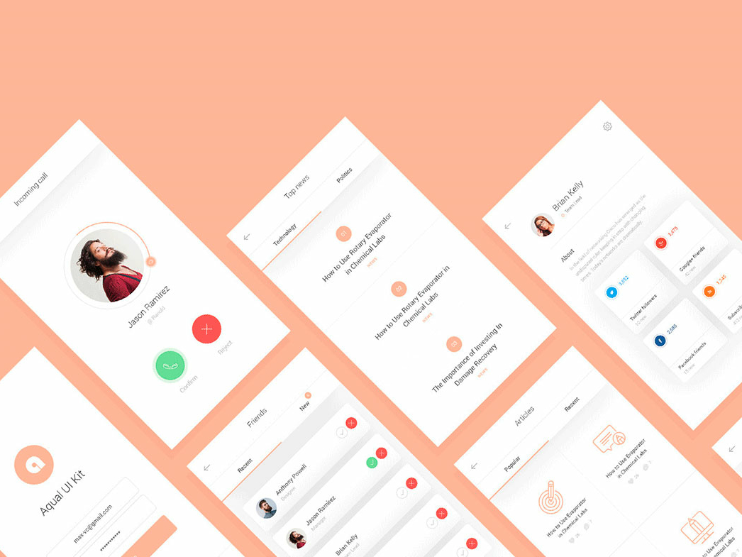 UI Kit App by Suzon Abdullah on Dribbble