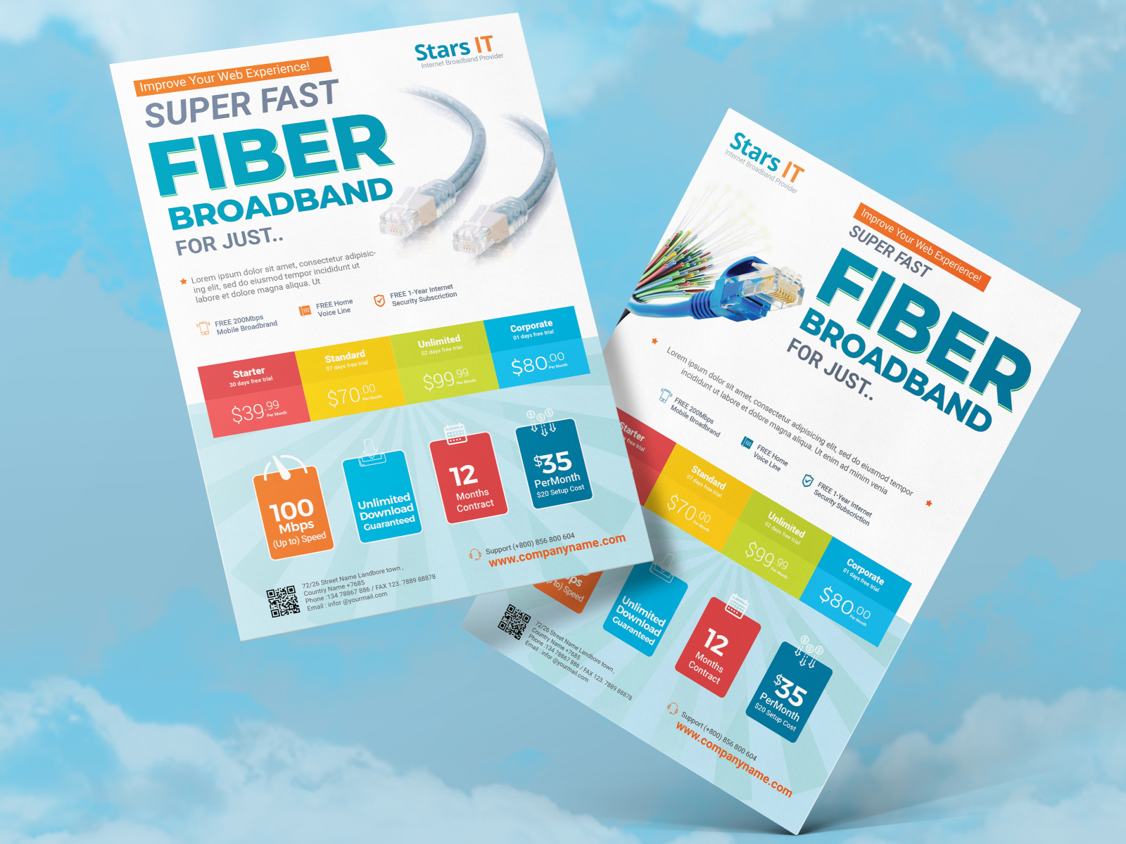 Internet Broadband Promotion Flyer By Suzon Abdullah On Dribbble