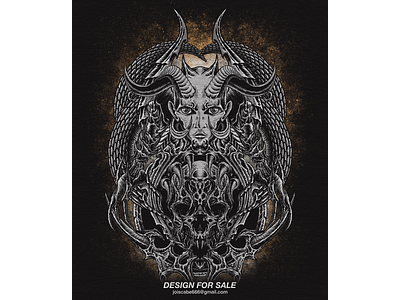 Queen of Ame cover artwork dark art death metal illustration skull art t shirt design