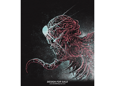 Vecna branding cover artwork dark art death metal illustration t shirt design