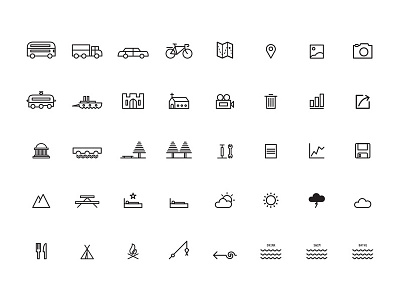 Cycle Ireland Icons icons simple