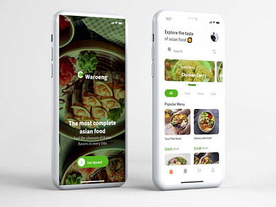 Food Shooping Concept Mobile App