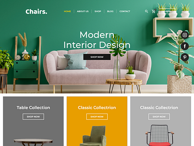 Modern Interior Design Web design design web design website interior uiux uiwebsite web concept webconcept website websitedesign