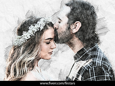 Couple Sketch Portrait awesome awesome art illustration pencil art pencil drawing pencil sketch portrait portrait art sketch sketches