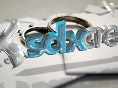Sdx Creative 3D Logo Text 3d text logo sdx creative