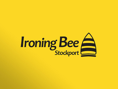 Ironing Bee Logo bee iron logo stockport