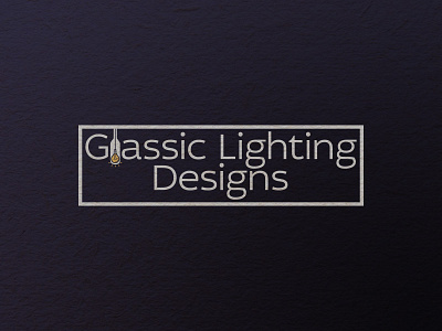 Glassic Lighting Designs Logo Concept beer bottle classic design glass lighting logo