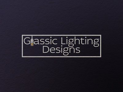 Glassic Lighting Designs Logo Concept