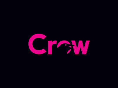 Crow Agency agency bird crow design logo wordmark