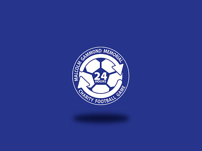 24 Hour Charity Soccer Match Logo charity football logo soccer