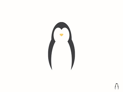 Penguin Mark brand logo mark penguin winter