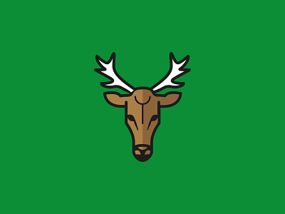 Deer Head Logo animal crest deer logo